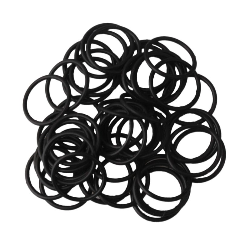 Lovermusic Black Dia 12mm Trumpet Cornet Tuning Slide Rubber O Ring Bumper Stopper Pack of 50 - Image 1